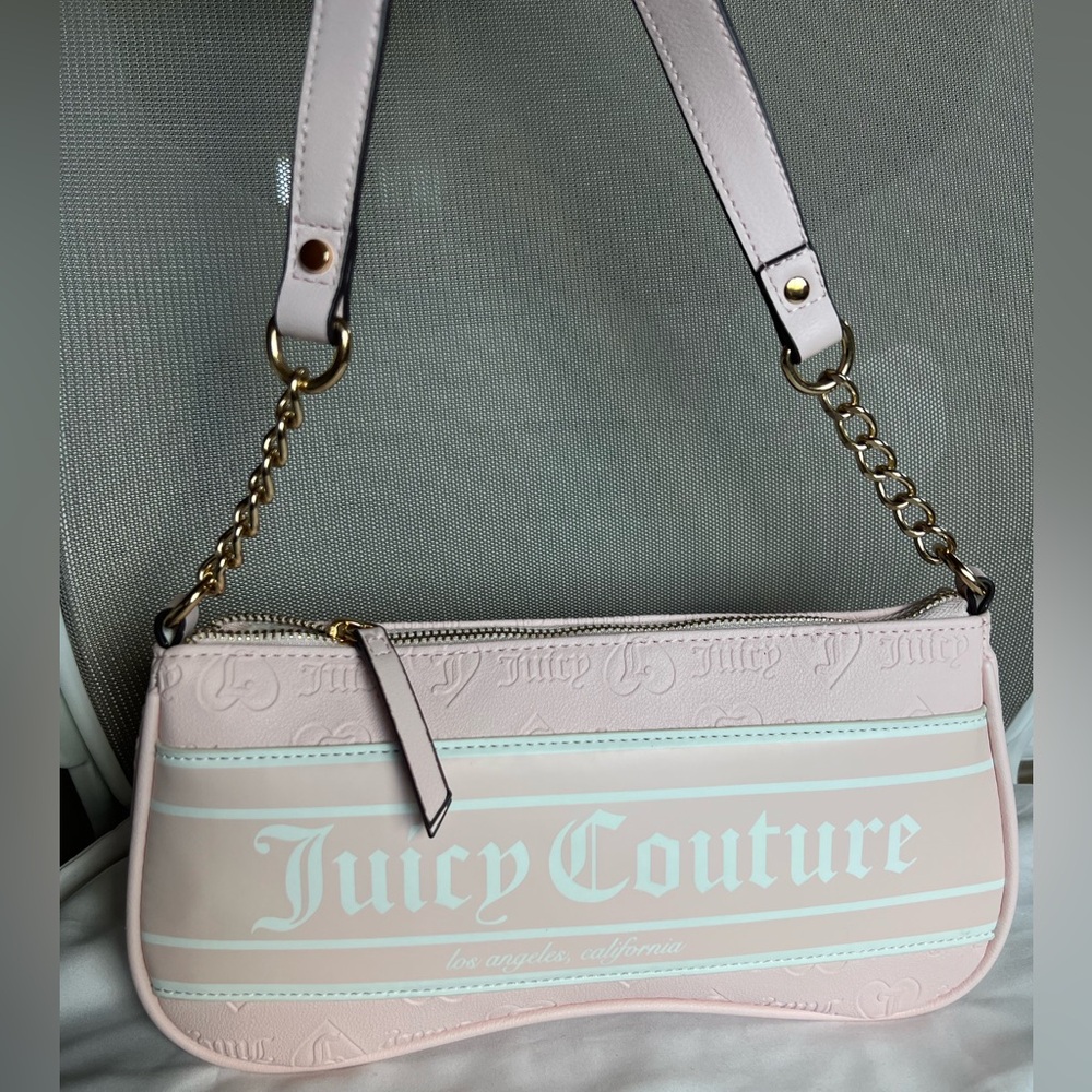Juicy Couture Blush Pink & Gold Shoulder Bag